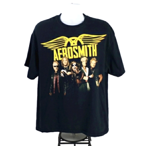 Aerosmith 2012 Global Warming Tour 2-Side Print Black Concert T-Shirt Unisex XL - Picture 12 of 12